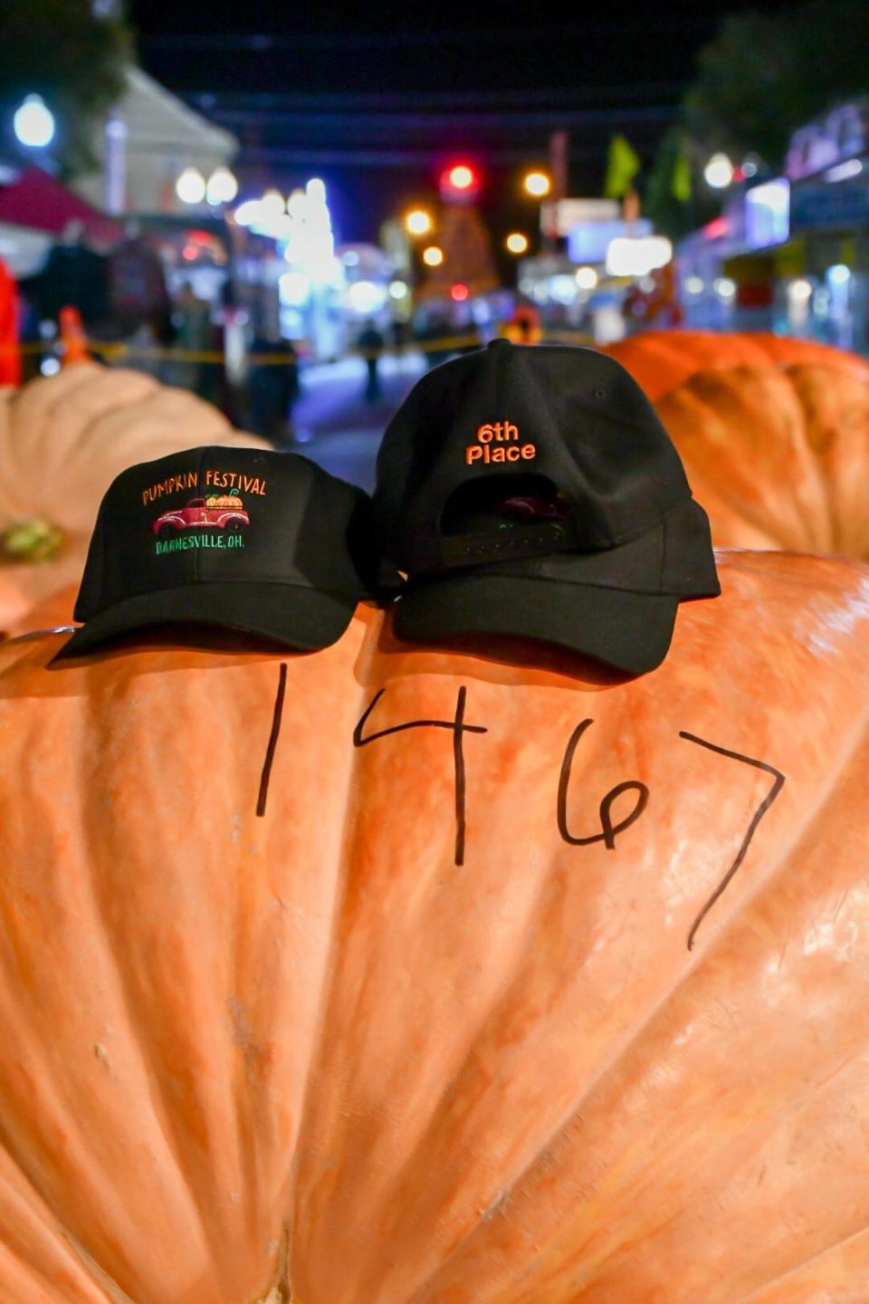 A 1,476-pound pumpkin grown by inmates at the Belmont Correctional Institution. The giant took sixth place in the weigh-in at the annual Barnesville Pumpkin Festival.