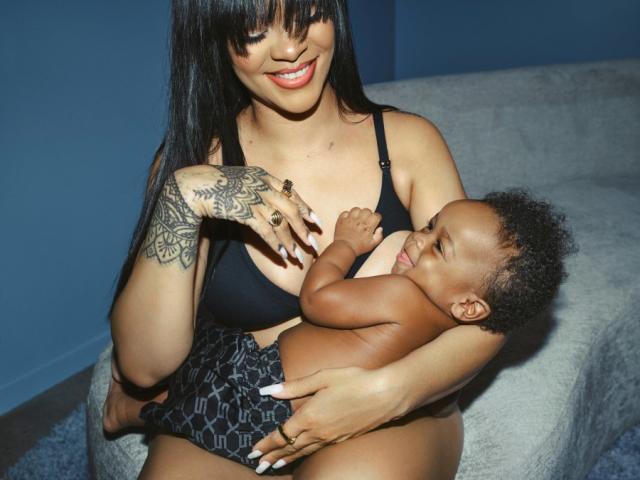 Rihanna Models This Savage x Fenty Sports Bra in Latest Video With Her  Adorable Son - Yahoo Sports