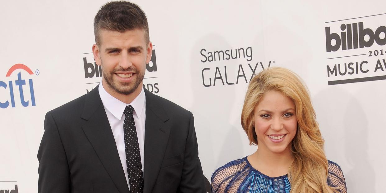 las vegas, nv may 18 singer shakira and gerard pique arrive at the 2014 billboard music awards at the mgm grand garden arena on may 18, 2014 in las vegas, nevada photo by gregg deguirewireimage