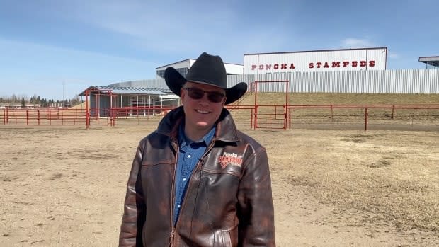 Bruce Harbin, president of the Ponoka Stampede, had hinted earlier this month that the rodeo could be pushed to later this summer. But organizers didn't feel it was right. (Heather Marcoux/CBC News  - image credit)