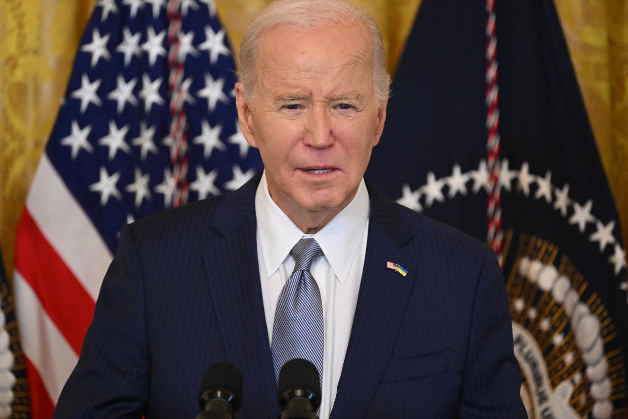 President Biden speaking at the White House.