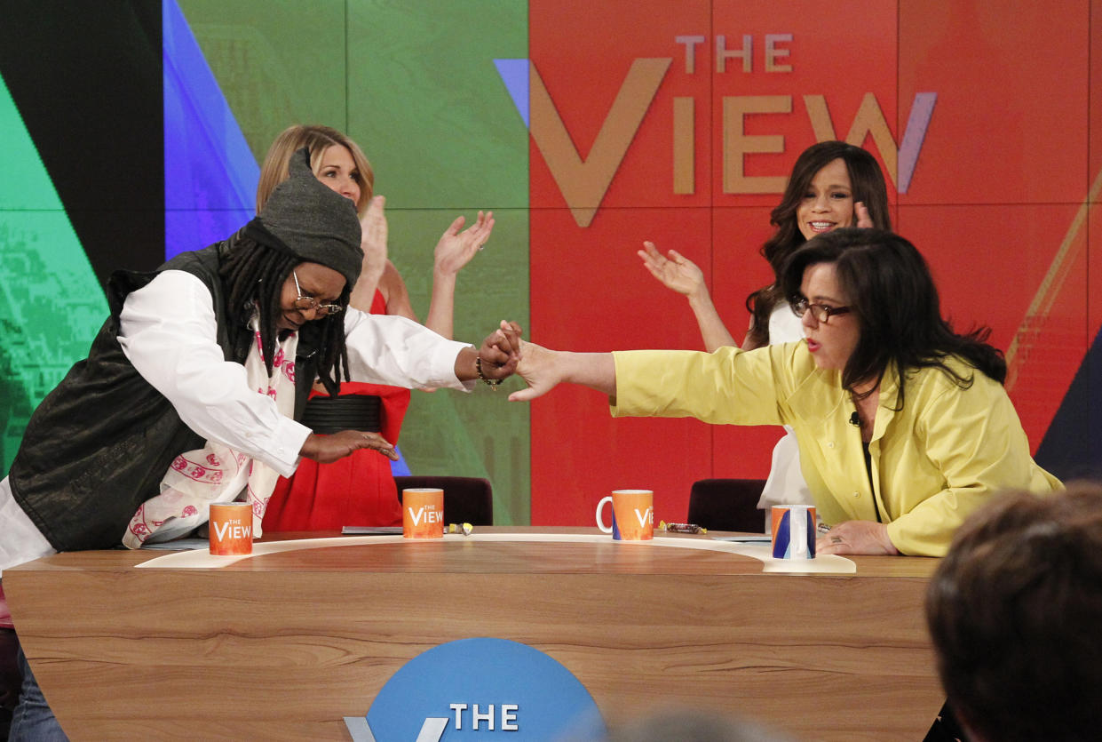 THE VIEW - Rosie O'Donnell (holding Dakota) thanks Barbara Walters and the cast and crew of 