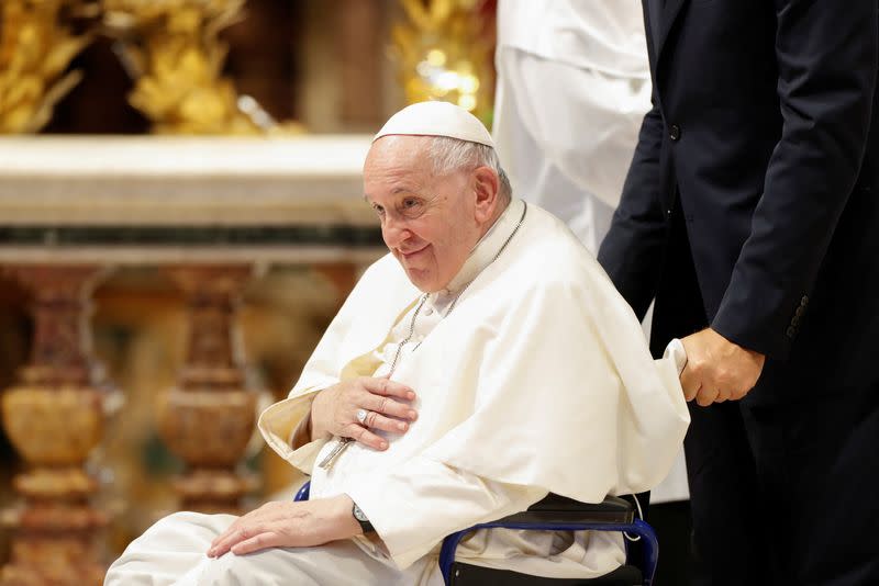 Pope Francis appoints new cardinals during a consistory ceremony at the Vatican