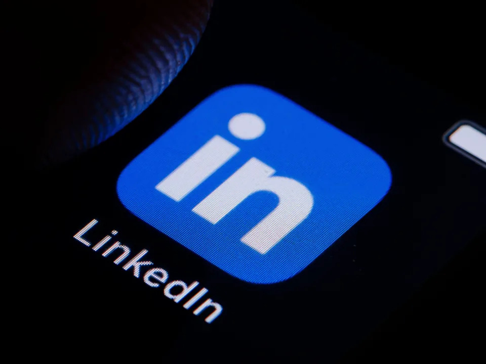 In this photo illustration the logo of LinkedIn can be seen on a smartphone on March 10, 2022 in Berlin, Germany.