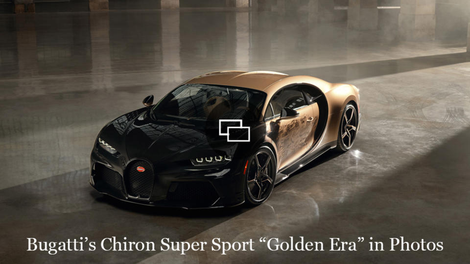 The one-off Bugatti Chiron Super Sport "Golden Era" hypercar.