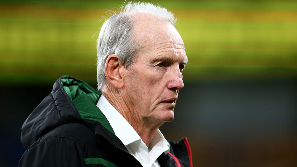 Wayne Bennett used the wrong speech to his Rabbitohs team at halftime.