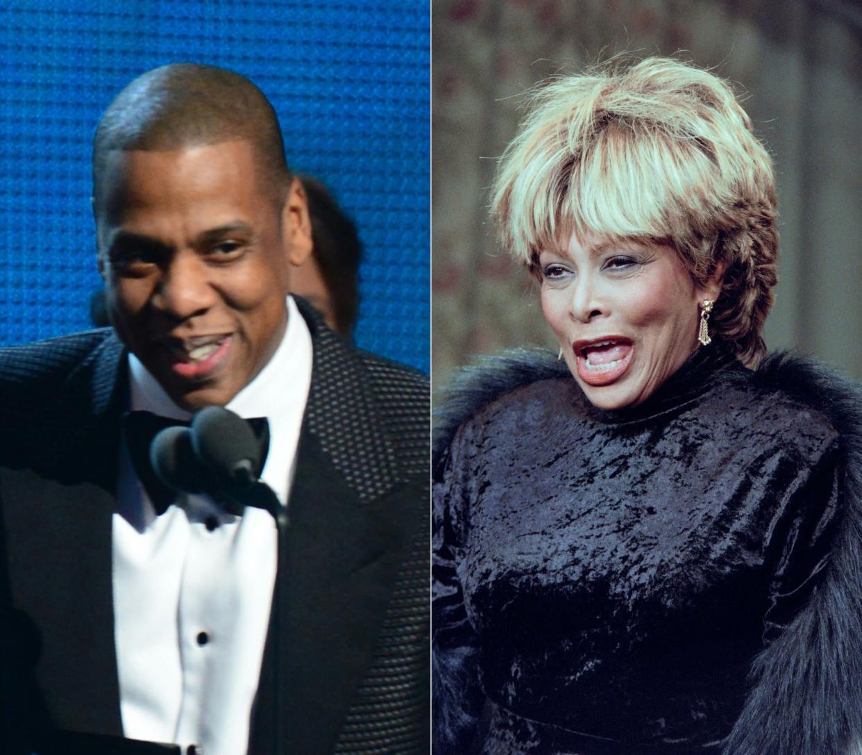 Jay-Z et Tina Turner - Frederic J. Brown, Jacques Demarthon-AFP