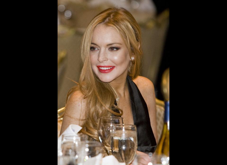 Lindsay Lohan attends the 2012 White House Correspondents' Association Dinner held at the Washington Hilton on April 28, 2012 in Washington, DC. This was the 98th annual dinner and was hosted by Jimmy Kimmel. (Photo by Kristoffer Tripplaar-Pool/Getty Images)