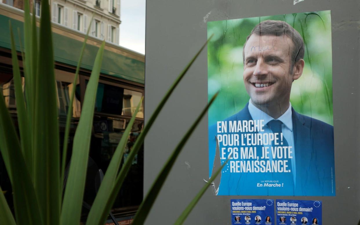 President Emmanuel Macron of France has warned that the EU risks 'coming apart' if nationalists make strong gains in EU elections - REUTERS