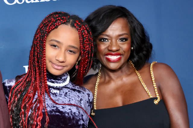 <p>Robin L Marshall/Getty</p> Genesis Tennon and Viola Davis