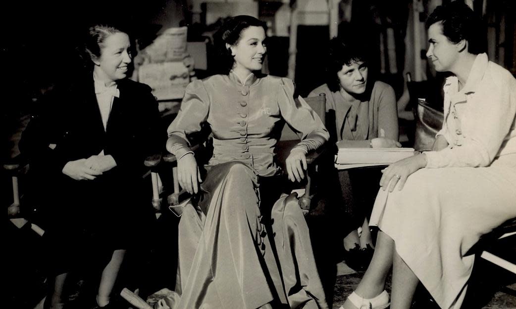 <span>On the set of Craig's Wife (1936), from left: film editor Viola Lawrence, star Rosalind Russell, screenwriter McCall and director Dorothy Arzner.</span><span>Photograph: private collection</span>