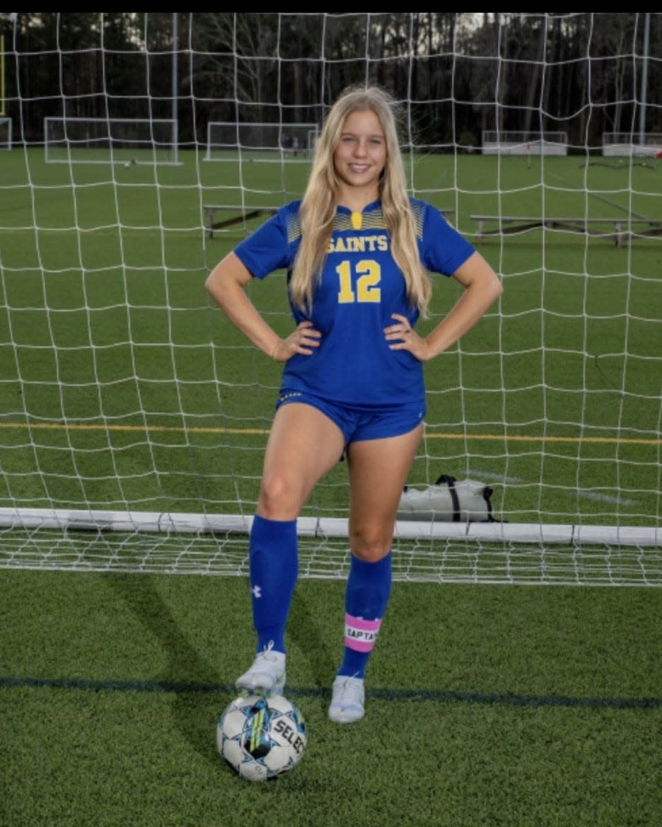 Meg Mattocks of the St. Vincent's soccer team.