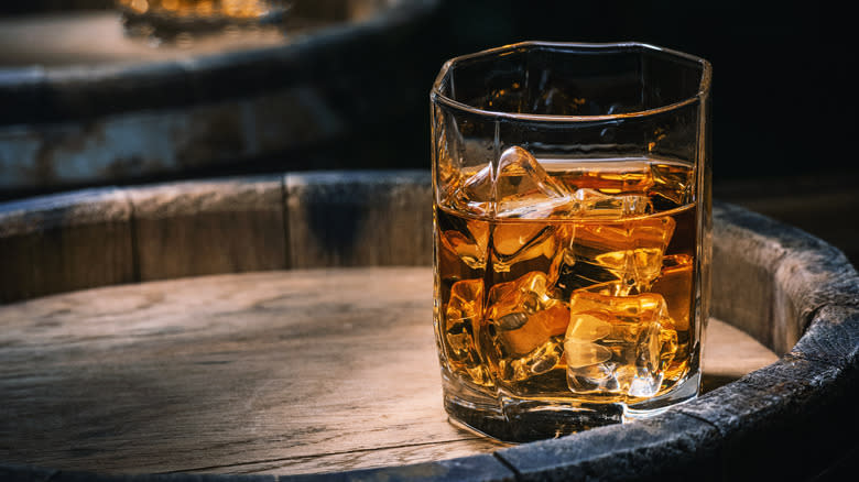 bourbon on the rocks