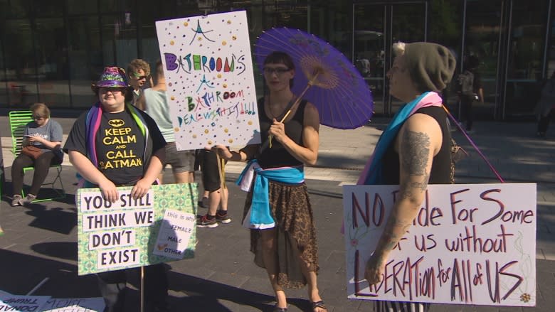 Transgender community marches to push back against discrimination