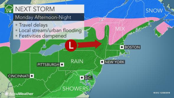 northeast rain sunday pm 123018