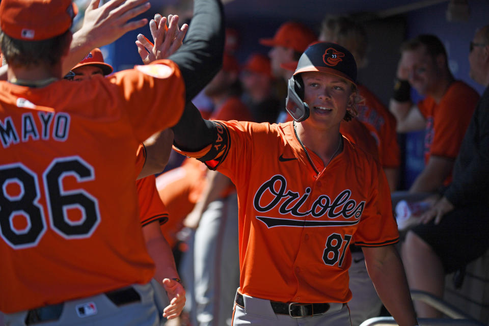 Jackson Holliday is the consensus top prospect in baseball, but he's far from the only member of the Orioles farm system to stash in fantasy. (Photo by George Kubas/Diamond Images via Getty Images)