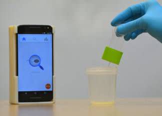 The smartphone-based semen analyzer evaluated in a new study.