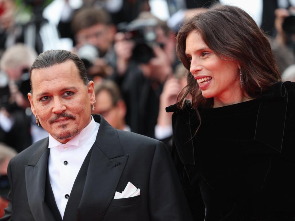 Johnny Depp and Maïwenn at Cannes Film Festival (Vittorio Zunino Celotto/Getty Images)