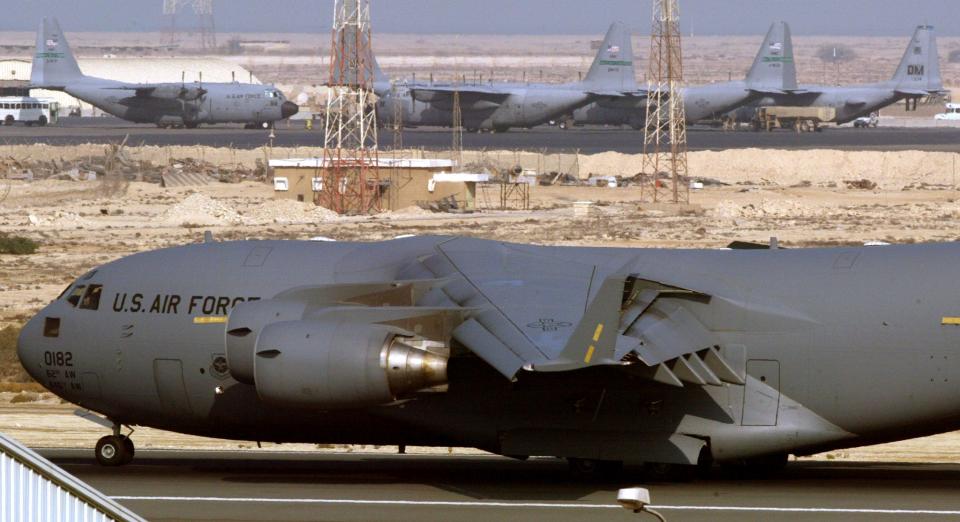 A U.S. Air Force C-17 Globemaster III.