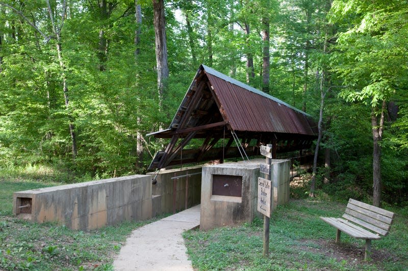 UNITED STATES - APRIL 19: Perry Lakes Canopy Tower designed by the Rural Studio, Newbern, Alabama 