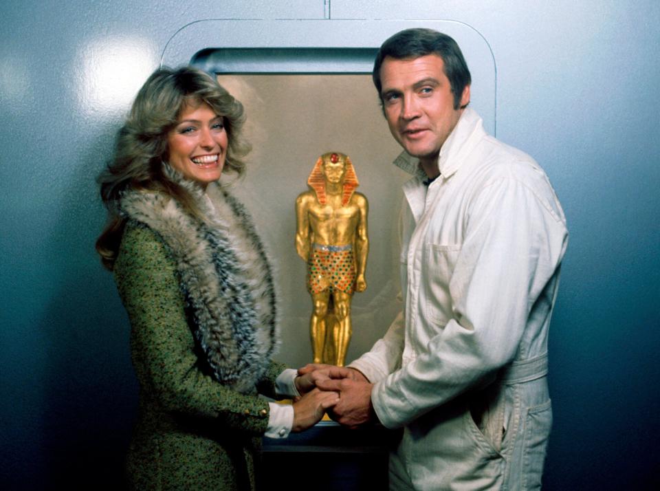 Farrah Fawcett and Lee Majors