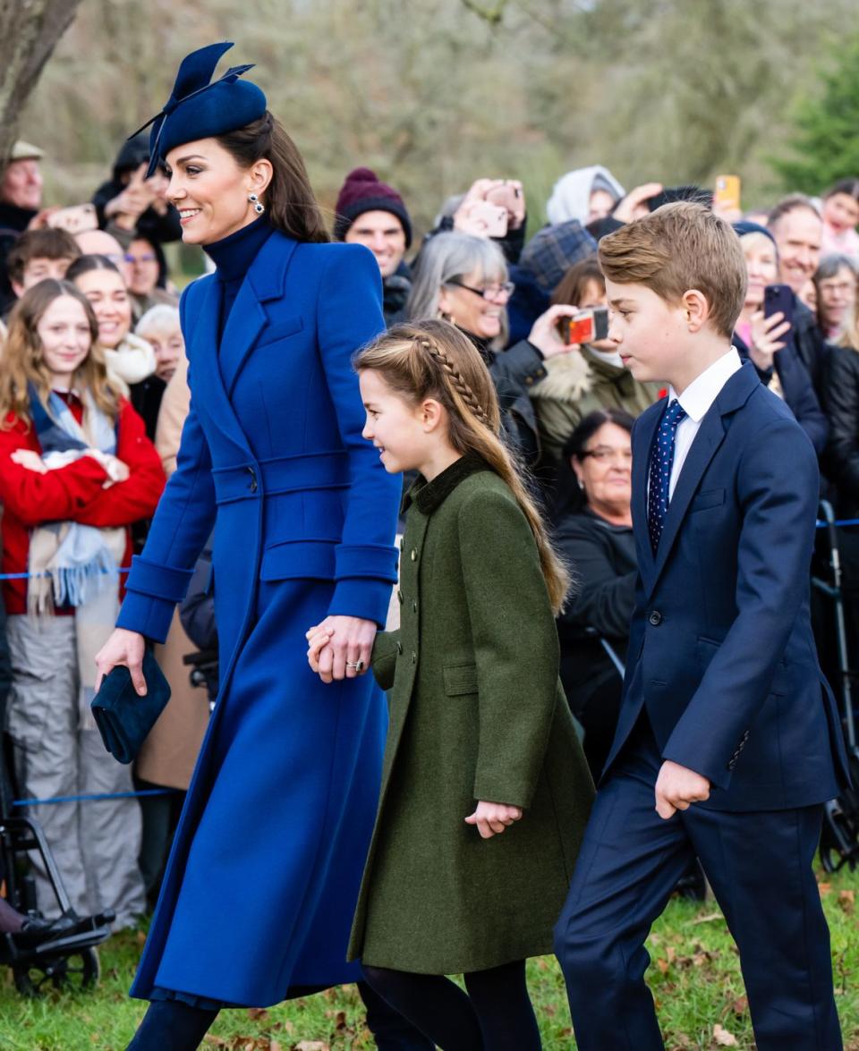 the british royal family attend the christmas morning service