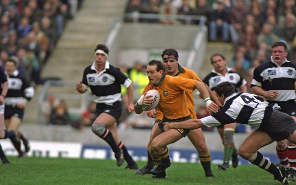 David Campese (centre) of Australia - GETTY IMAGES