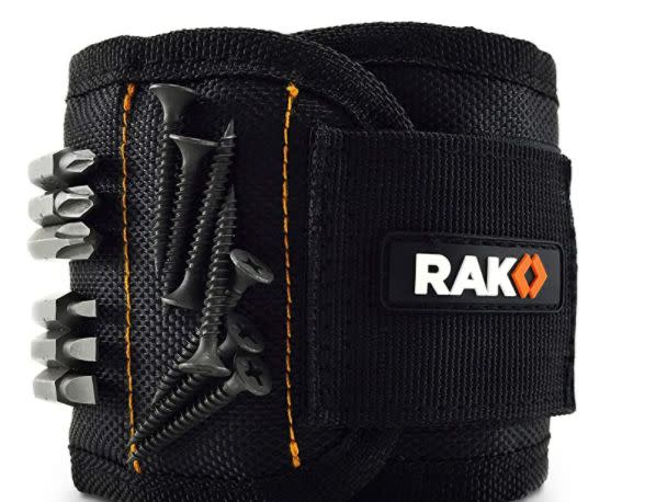 Find this <a href="https://amzn.to/2VU1yiu" target="_blank" rel="noopener noreferrer">RAK Magnetic Wristband for $17</a> at Amazon.