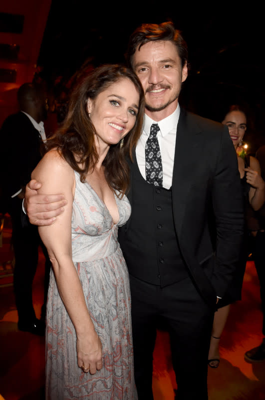 Robin Tunney and Pedro Pascal attend HBO's Emmy afterparty at The Plaza at the Pacific Design Center on Sept. 20, 2015, in Los Angeles.<p>Jeff Kravitz/FilmMagic</p>