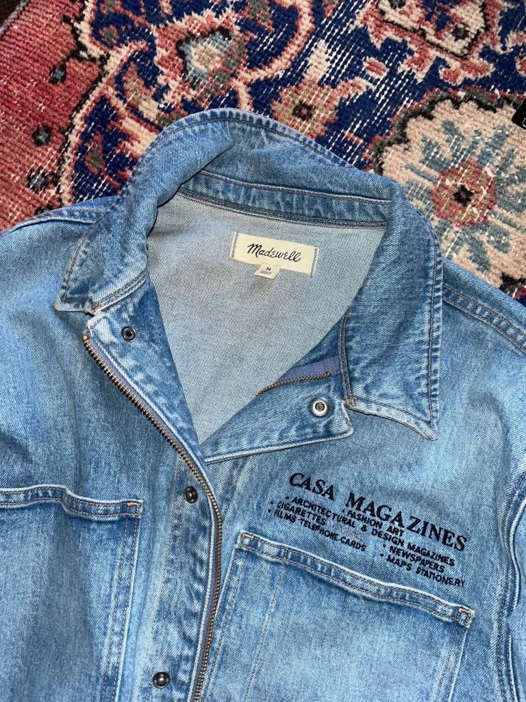 The Madewell collaboration included custom denim jackets. Courtesy of Rikki Schlott