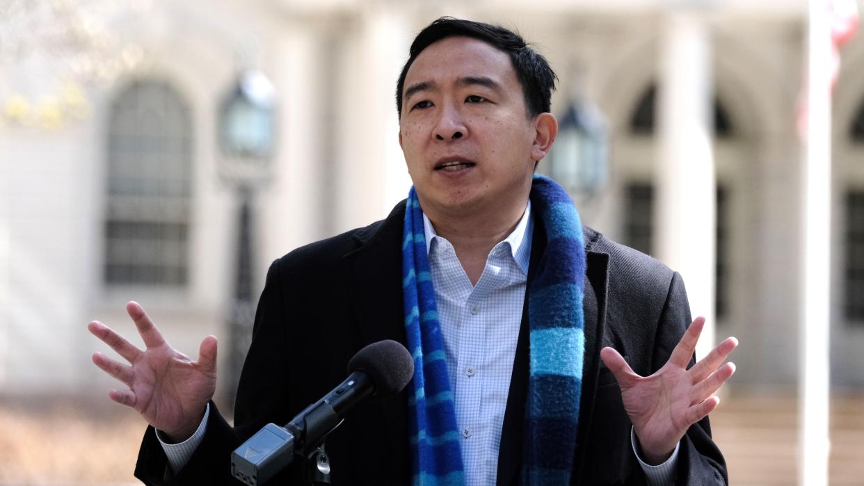 Mayoral candidate Andrew Yang 