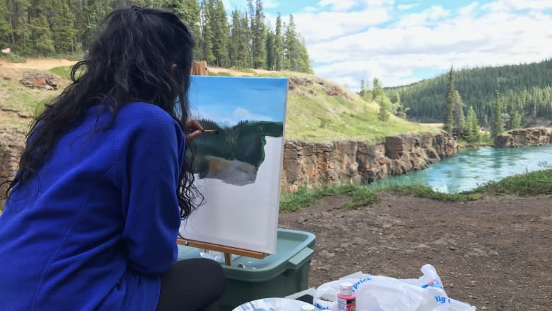 Whitehorse artists get inspired at Miles Canyon