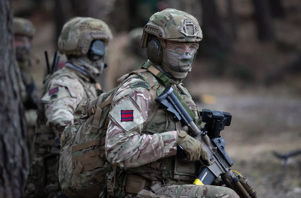 An Army Commando during a live exercise demonstration at Bovington Camp in Dorset (file picture) (Andrew Matthews/PA Wire)