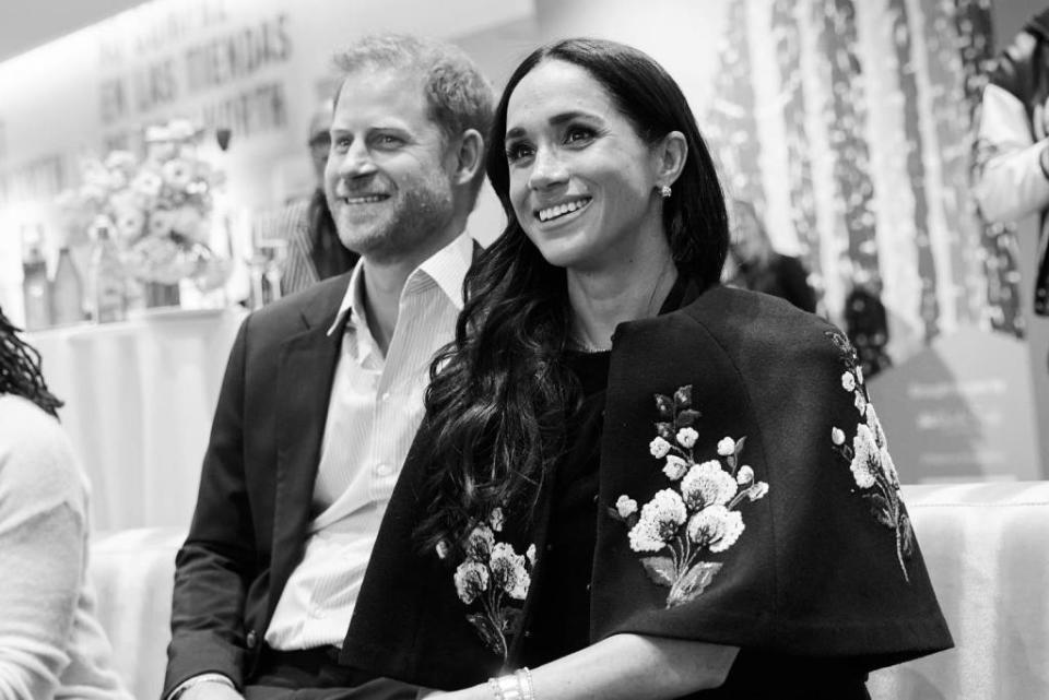 Meghan Markle and Prince Harry were all smiles as they hosted a star-studded event to celebrate the arts. @msayles/The Kinsey Collection/Instagram