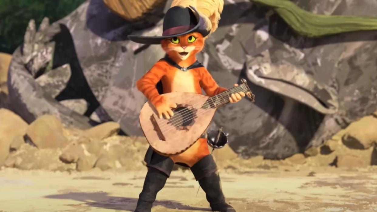  Puss with a guitar 