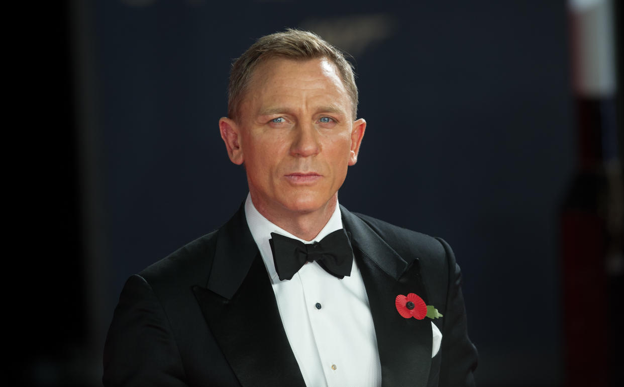 Daniel Craig arriving at the world premiere of James Bond film Spectre at the Royal Albert Hall in London. 