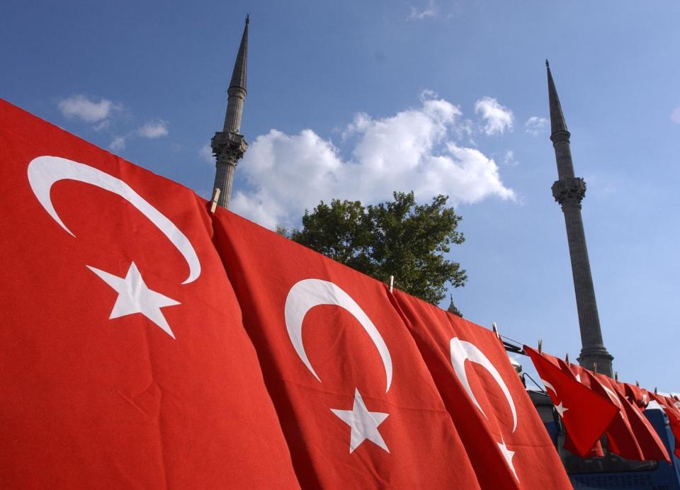 Turkey flags (PA Archive)