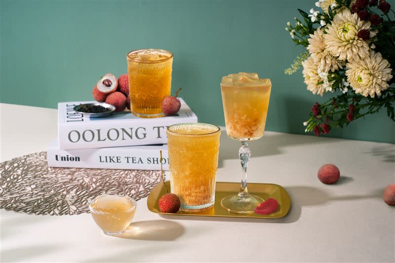 老賴茶棧今夏全新推出「霸王乃姬」系列飲品及「LikeTea」環保杯套組。（圖／老賴茶棧提供）