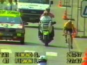 <p>It all came down to the final time trial of the 1989 Tour de France, when Greg LeMond beat Laurent Fignon by 8 seconds for the overall win—and the narrowest Tour victory ever. </p><p><a href="https://www.youtube.com/watch?v=Zzjv1XpGJnc" rel="nofollow noopener" target="_blank" data-ylk="slk:See the original post on Youtube;elm:context_link;itc:0;sec:content-canvas" class="link ">See the original post on Youtube</a></p>