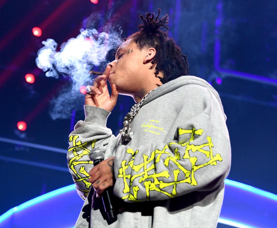 Trippie Redd performs at the 7th Annual BET Experience at L.A. Live Presented by Coca-Cola at Staples Center on June 22, 2019 in Los Angeles, California.