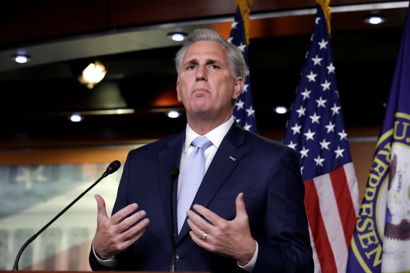 House Republican Leader Kevin McCarthy weekly news conference in Washington