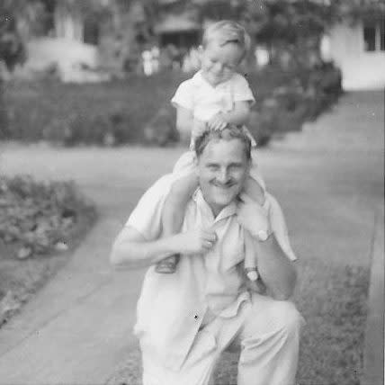 Mosley with his father, who died of complications from diabetes at the age of 74