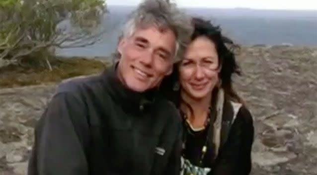 Geoff Robson-Scott with Lanell Latta. Source: 7 News