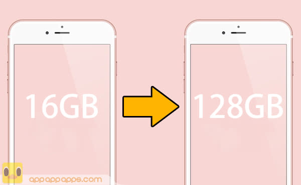 超強自行升級: iPhone 6S 16GB 版變身 128GB！