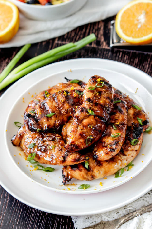 Grilled Honey Sriracha Orange Chicken