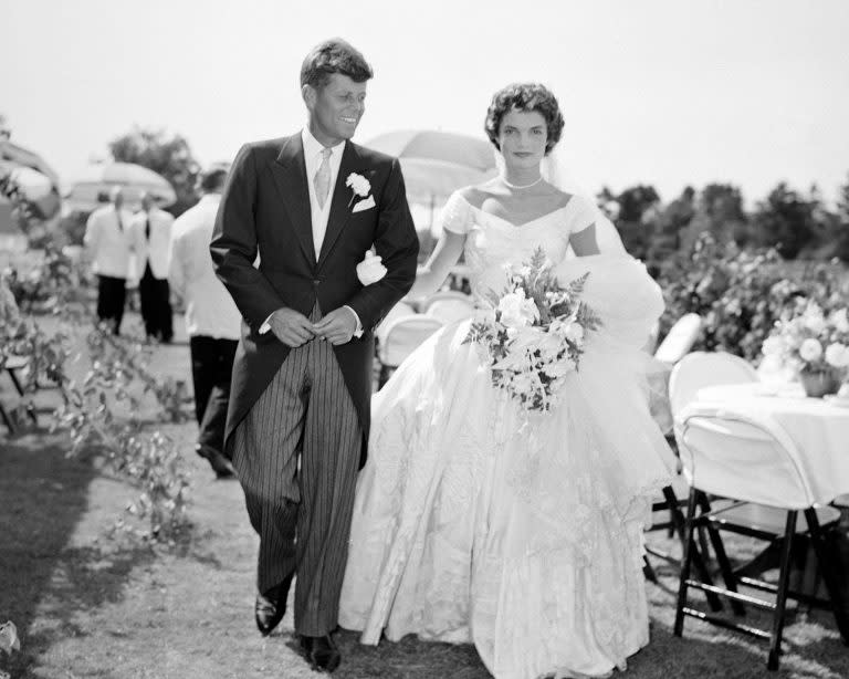 Jackie John F Kennedy Wedding 1953 Newport