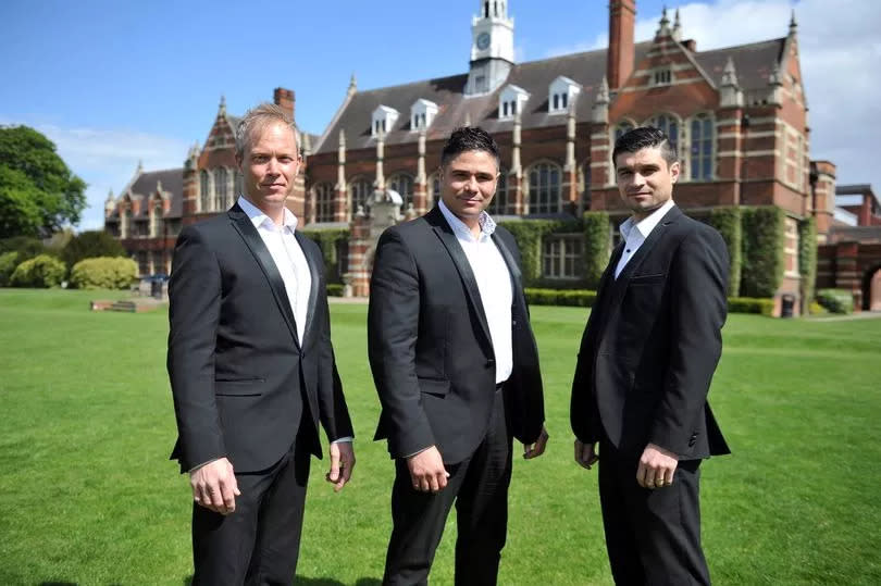 Martin Jackson, left, with Leroy Vickers and Michael Thomas, of Tre Amici, when Classics in the Park was being relaunched at Hymers College in Hull