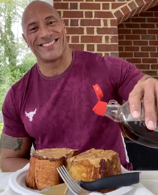 The Rock's cheat meal (Credit: Instagram)