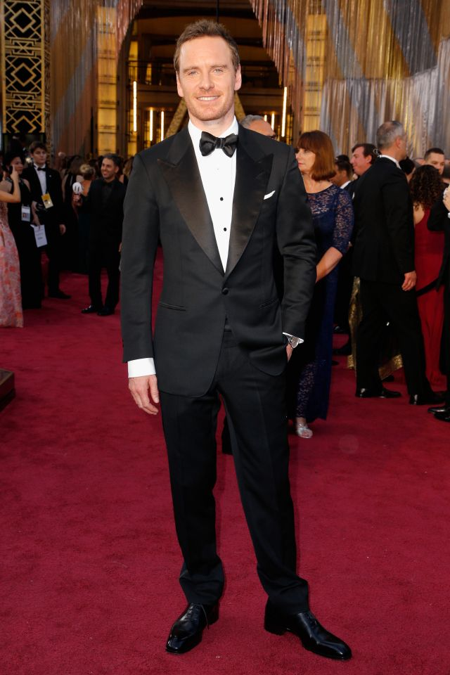 Le meilleur : Michael Fassbender porte un costume classique doté de revers brillants à la 88e cérémonie des Oscars, le 28 février 2016 à Hollywood en Californie.