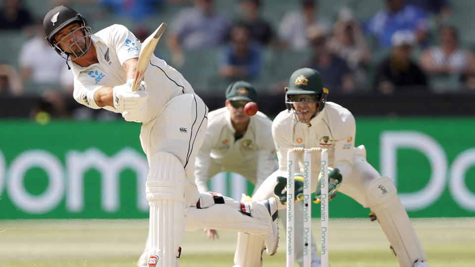 Colin de Grandhomme, pictured here during his dismissal in the Boxing Day Test.